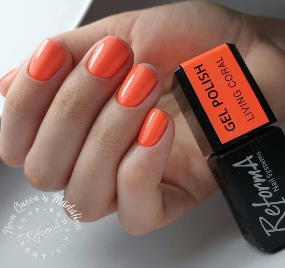Gel Polish - Living Coral, 10ml