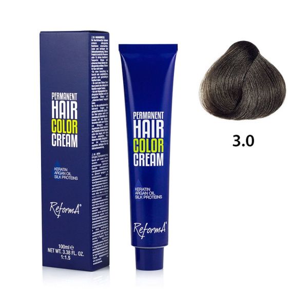 Hair Color Cream  3.0 - dark brown, 100 ml