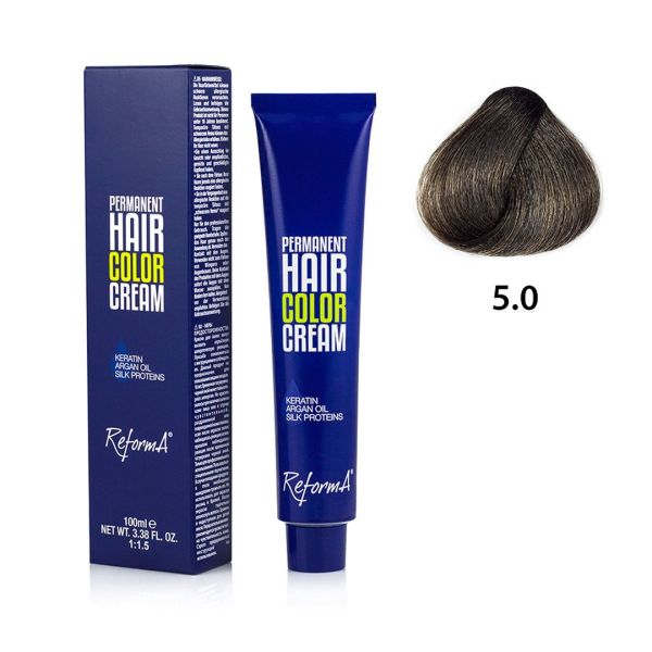 Hair Color Cream  5.0 - light brown, 100 ml