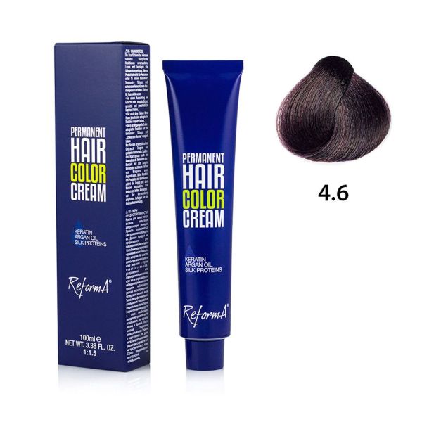 Hair Color Cream  4.6 - intense violet brown, 100 ml