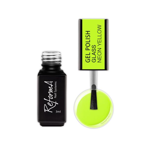 Gel Polish - Glass Neon Yellow, 3ml